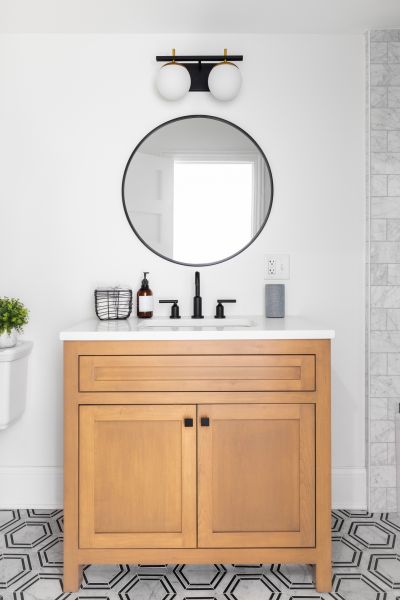 Custom Vanity Installation in Allen